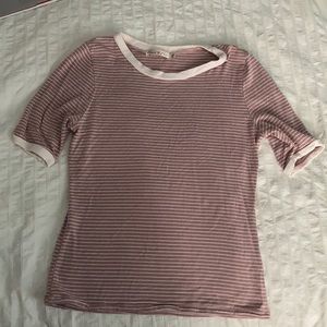 striped pink top